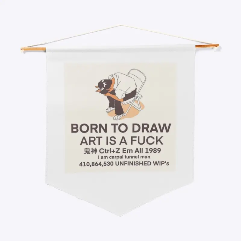 Born to Draw Pennant